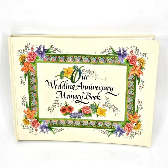 Office Rae Wakelin 1997 Our Wedding Anniversary Hardcover Memory Book